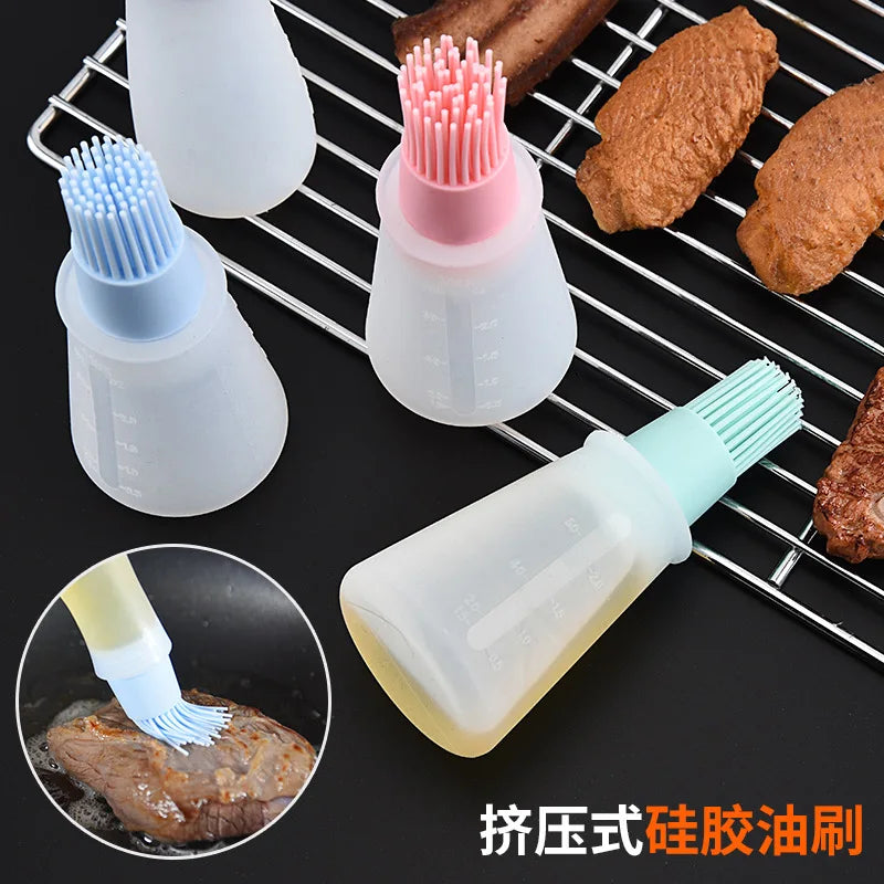 Silicone Oil Brush with Scale BBQ Kitchen Gadget