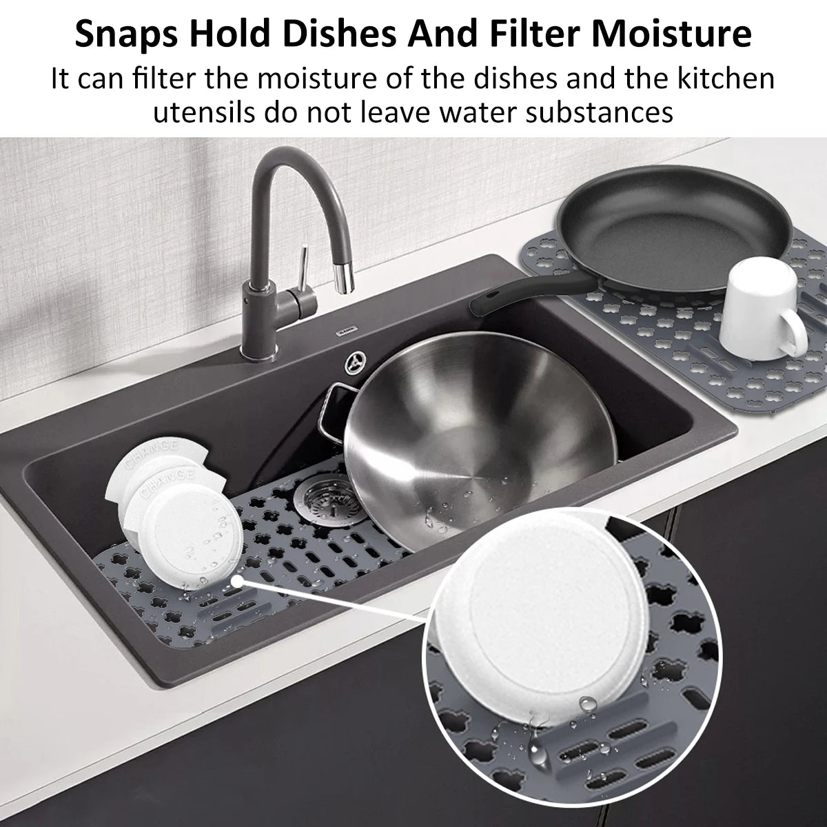 Silicone Sink Protector Non-Slip Dish Mat