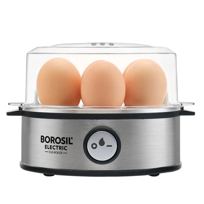 Borosil 7-egg electric boiler premium stainless steel hero shot
