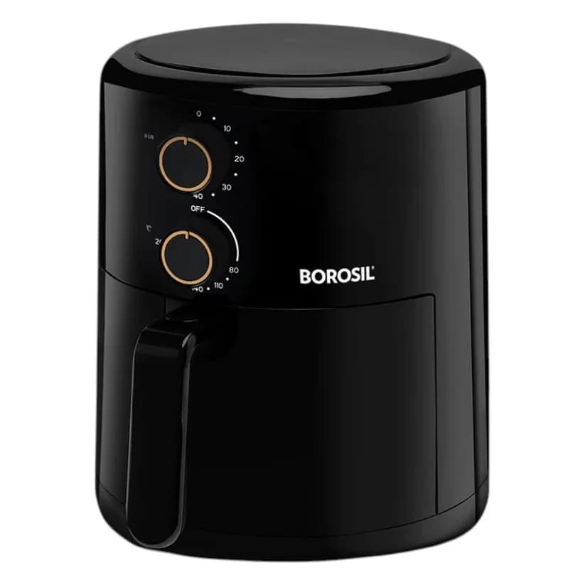 Borosil 3.5L smart electric air fryer sleek front profile hero shot