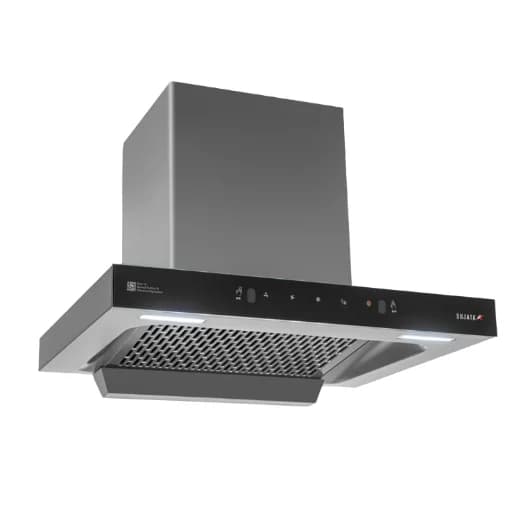 Sujata Jasper 75cm filterless chimney premium black hero view