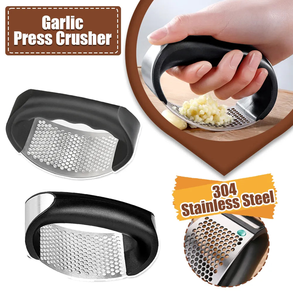 Stainless Steel Garlic Press Crusher Manual Mincer