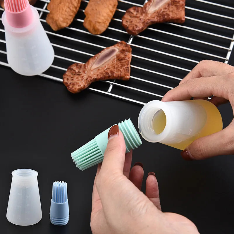 Silicone Oil Brush with Scale BBQ Kitchen Gadget